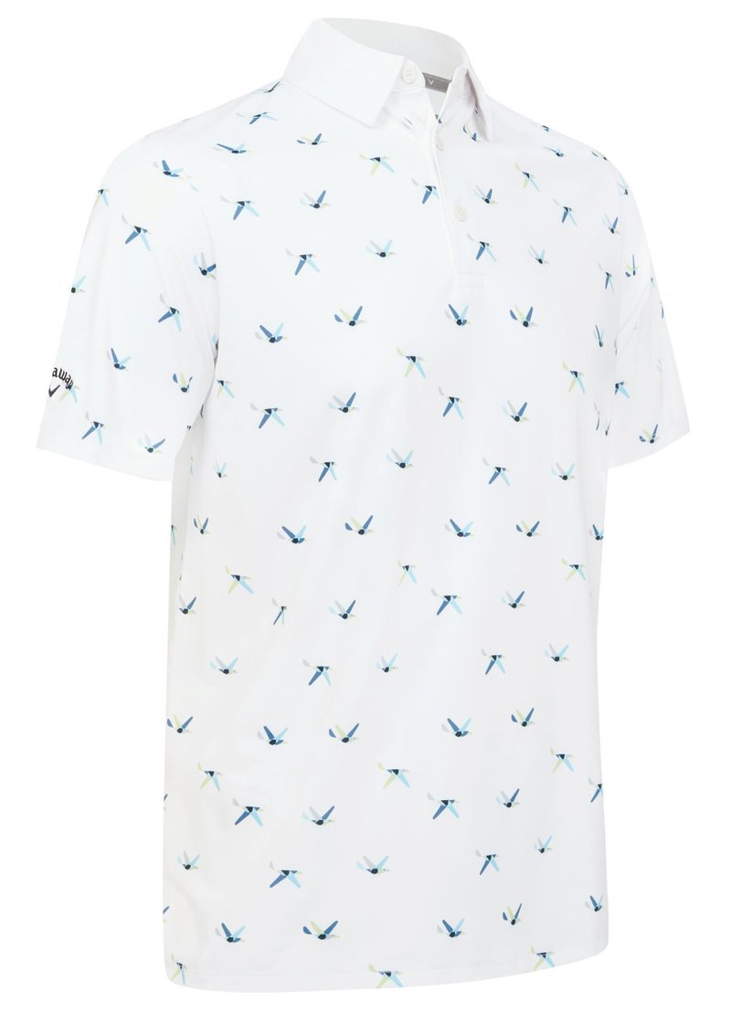 Callaway All Over Birdie men's polo, bright white