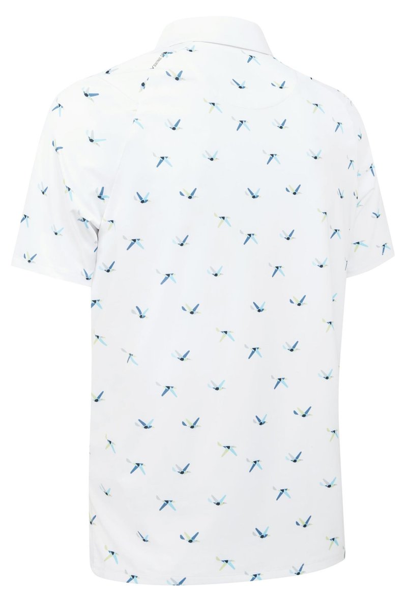 Callaway All Over Birdie men's polo, bright white