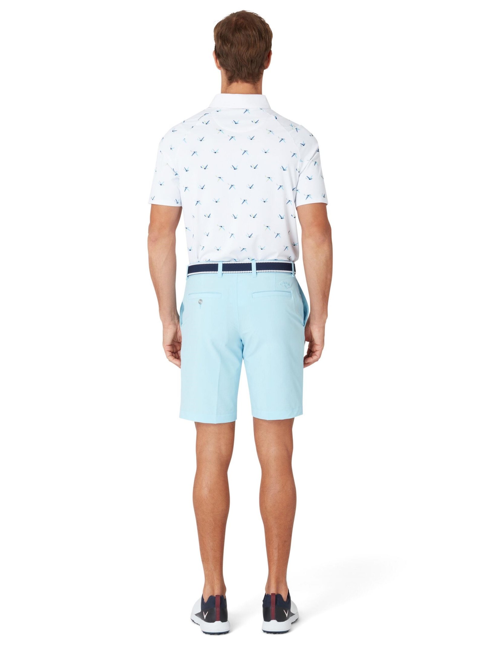 Callaway All Over Birdie men's polo, bright white