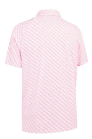 Callaway Twill Print men's polo, strawberry pink