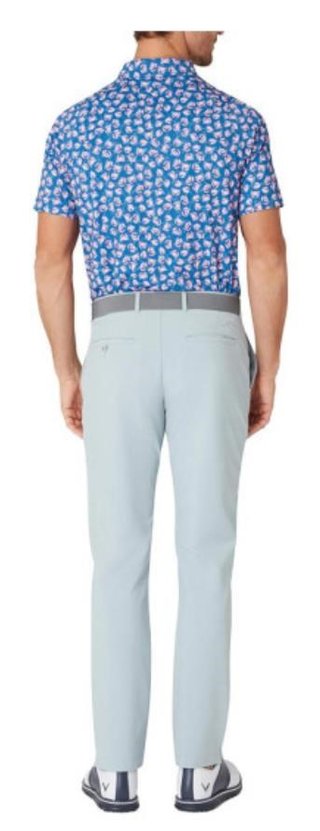 Callaway Crab Novelty Print men's polo, galaxy blue