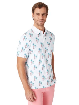 Callaway 19th Hole men's polo, bright white