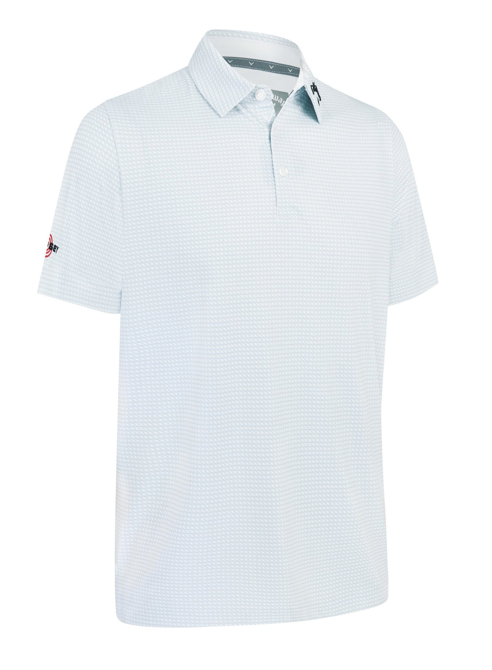 Callaway Odyssey Print mens polo, bright white