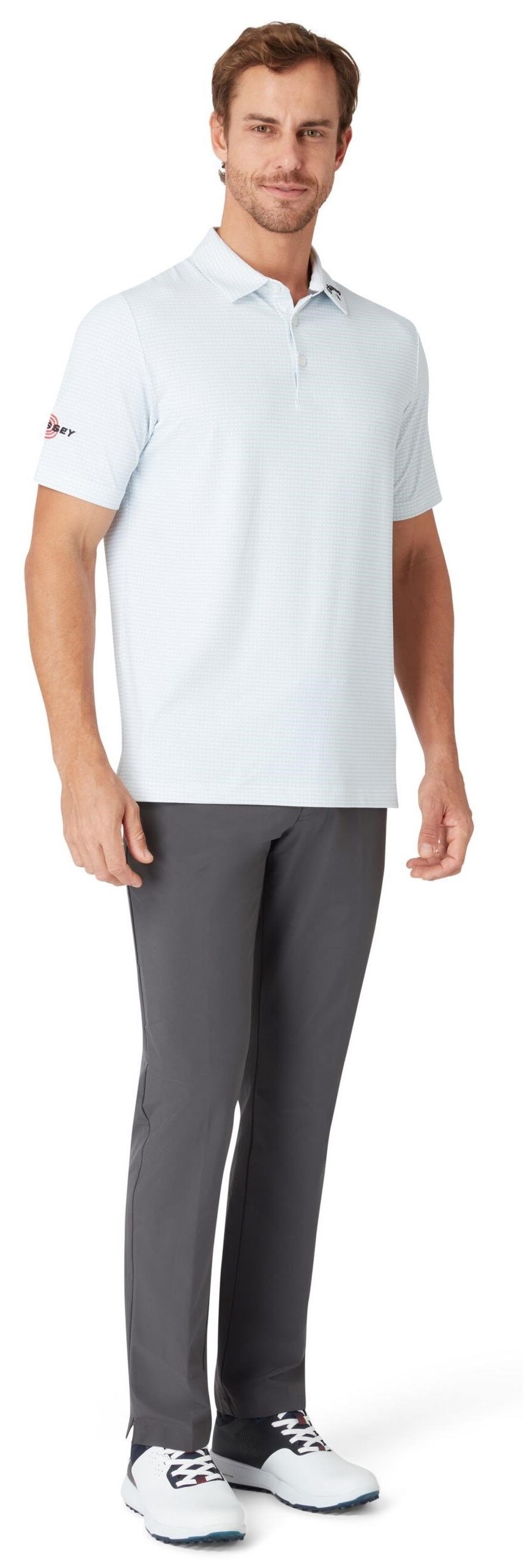 Callaway Odyssey Print mens polo, bright white