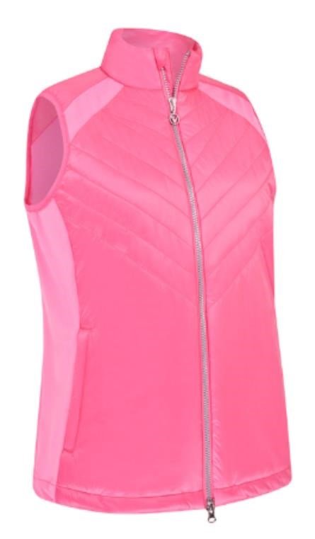 Callaway Chev Primaloft women's vest, cheeky pink
