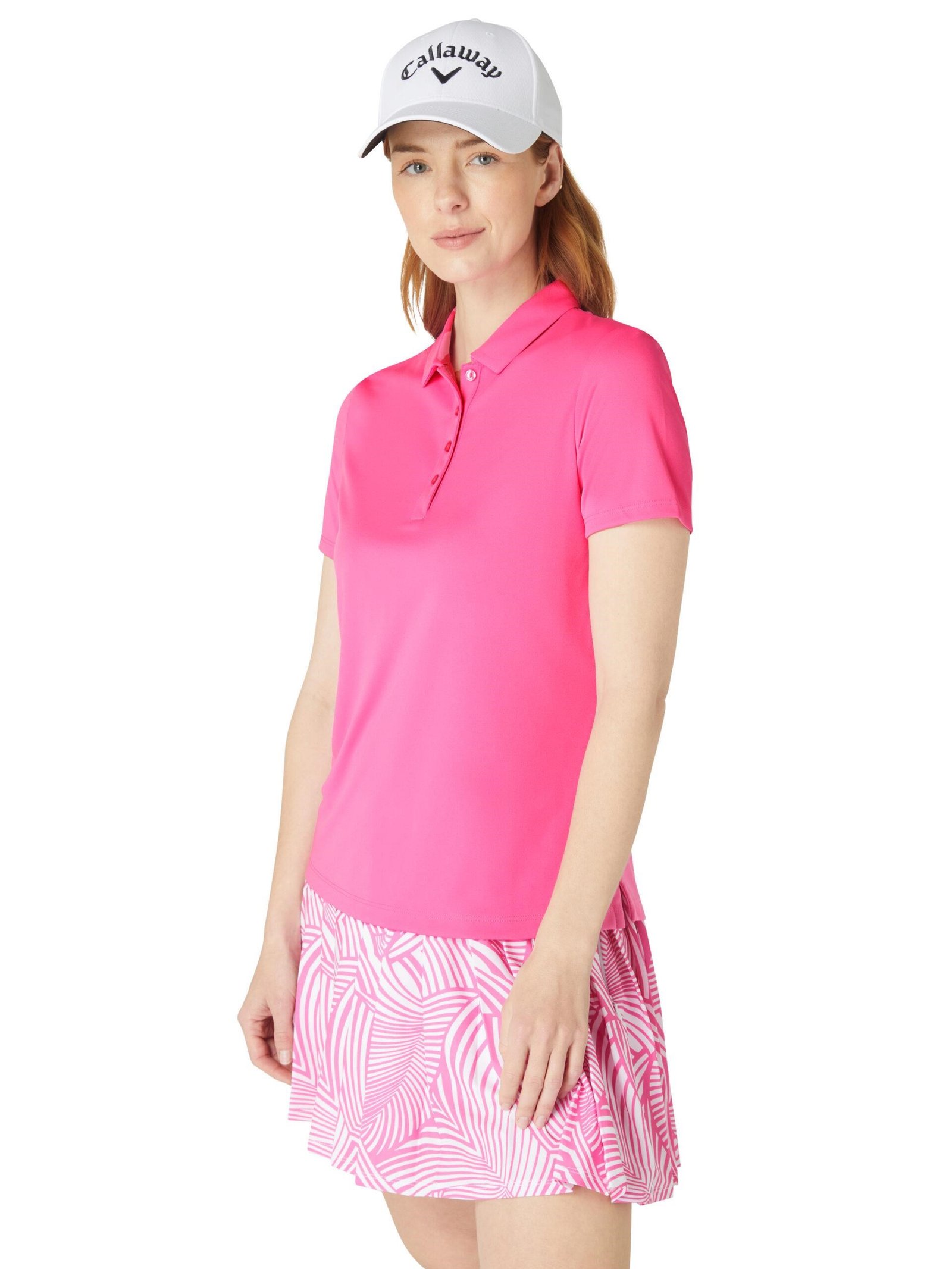 Callaway Tournament ladies polo, cheeky pink