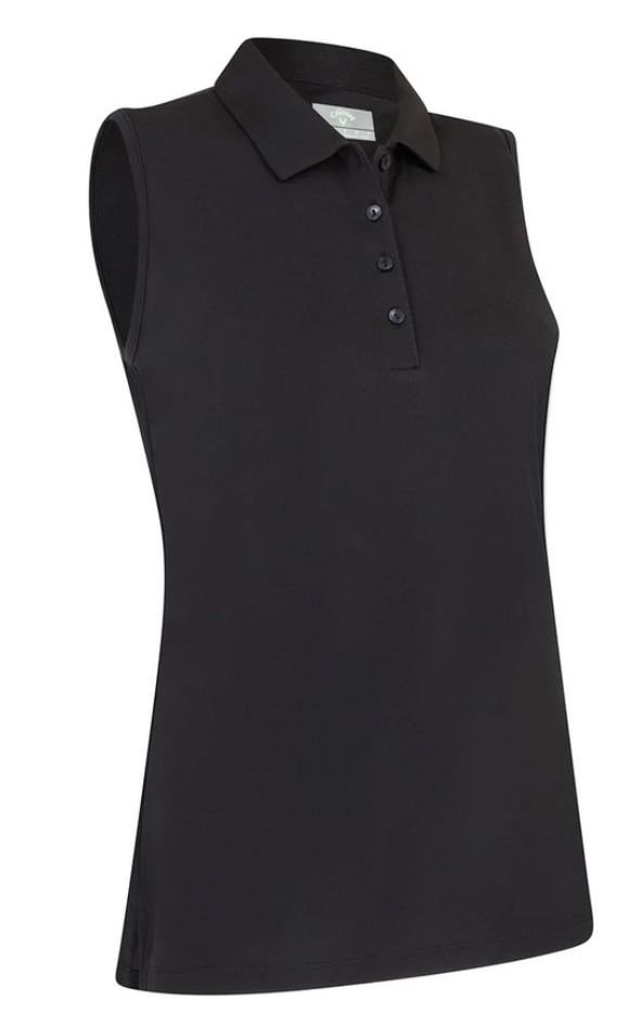Callaway Tournament Sleeveless women's polo, caviar