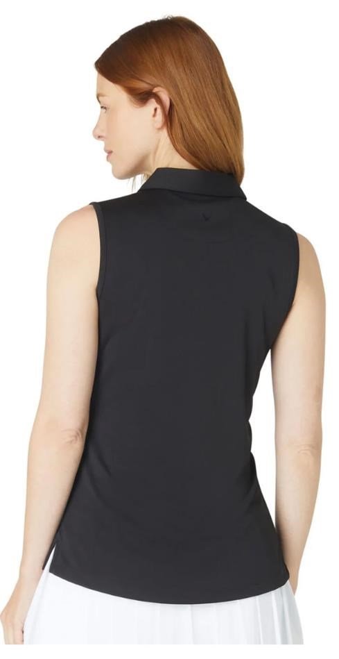 Callaway Tournament Sleeveless women's polo, caviar