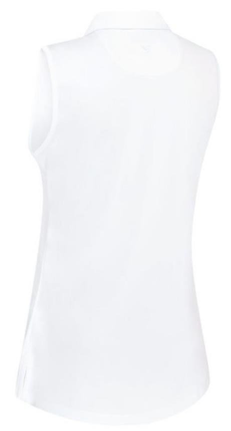 Callaway Tournament Sleeveless women's polo, bright white