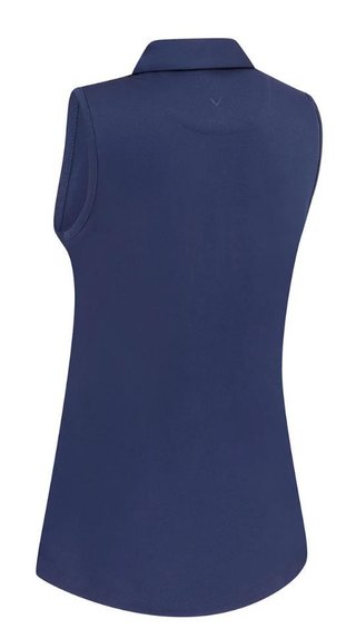 Callaway Tournament Sleeveless women's polo, peacoat