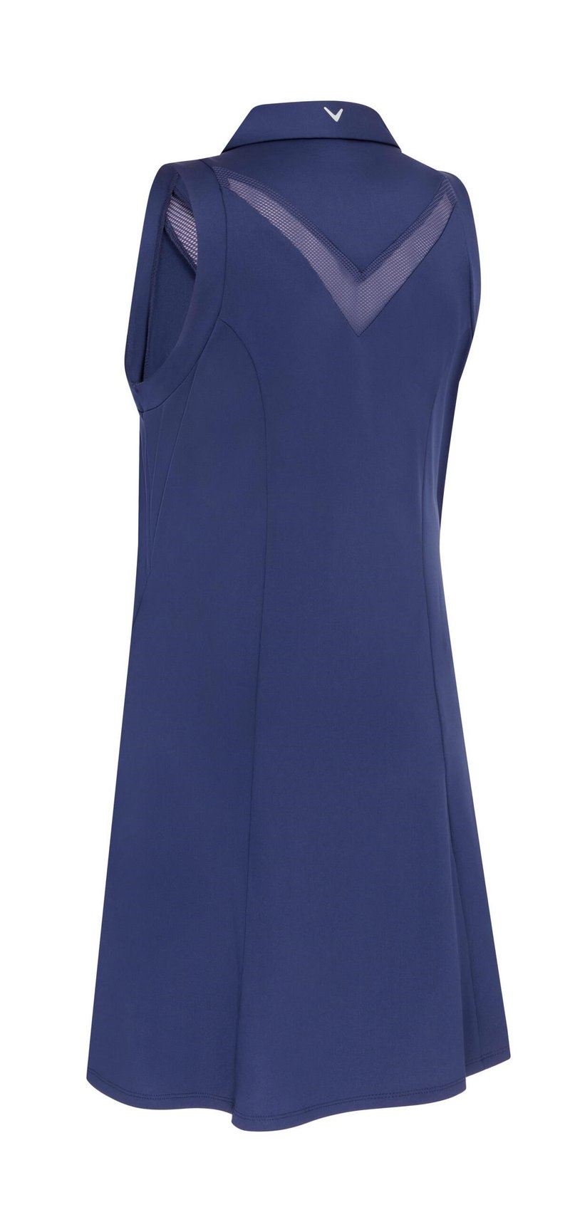 Callaway Flounce Dress with Mesh women's dress, peacoat
