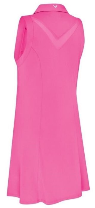 Callaway Flounce Dress with Mesh women's dress, cheeky pink