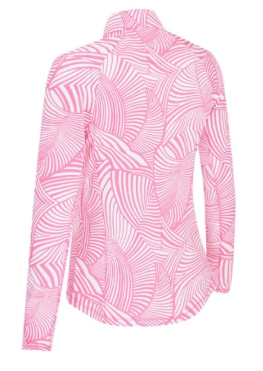 Callaway Stencil Floral women's sweatshirt, cheeky pink