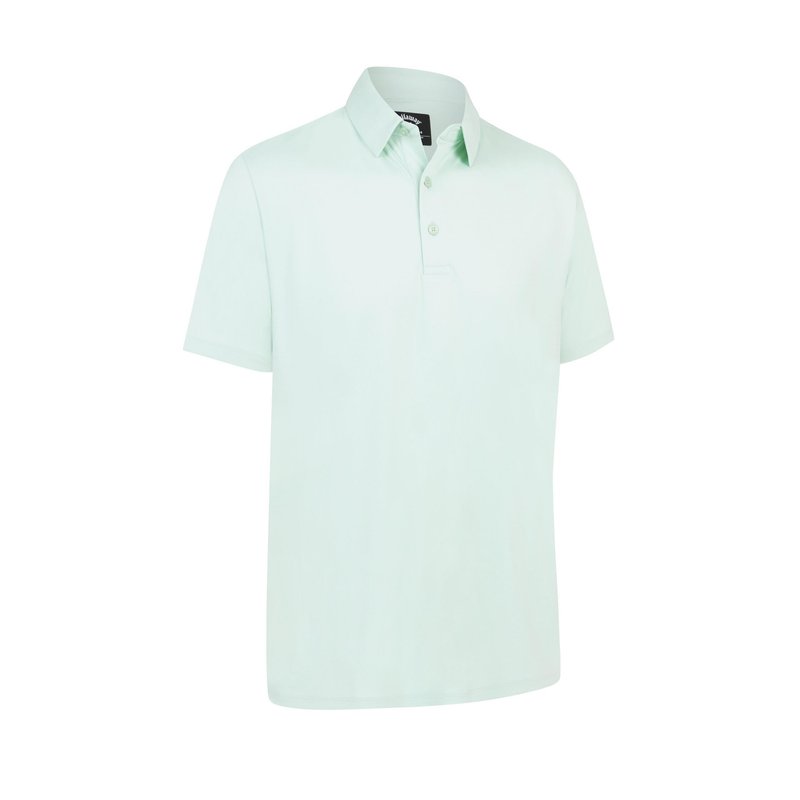 Callaway Premium Jacquard men's polo, birds egg green