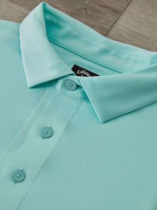 Callaway Premium Jacquard men's polo, birds egg green
