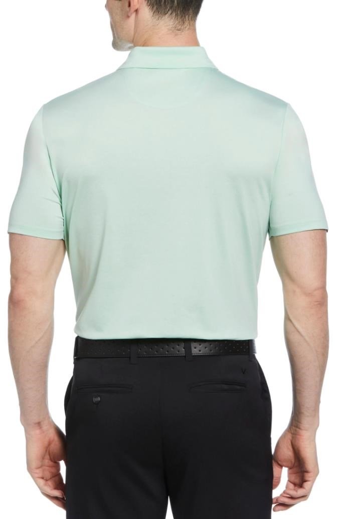 Callaway Premium Heathered men's polo, birds egg green heather