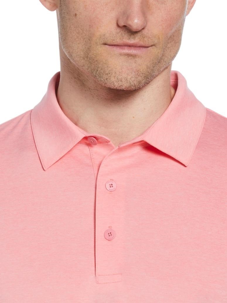 Callaway Premium Heathered men's polo, strawberry pink heather