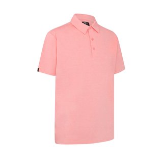 Callaway Premium Heathered men's polo, strawberry pink heather