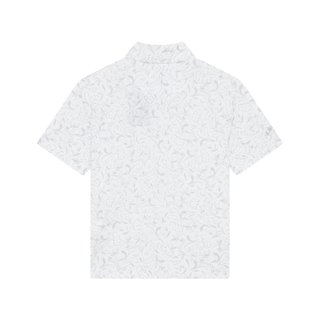 Callaway Floral Print junior polo, bright white