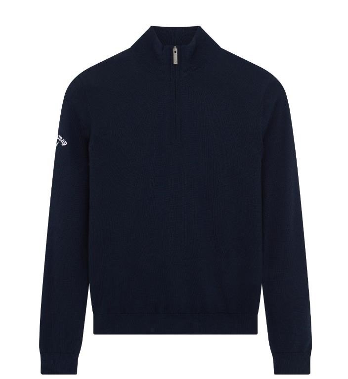 Callaway 1/4 Zip junior sweater, navy blue