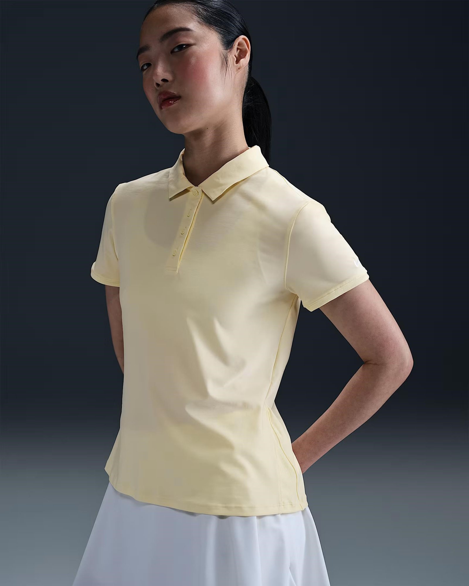 Nike Victory Dri-FIT SS women's polo, alabaster/white
