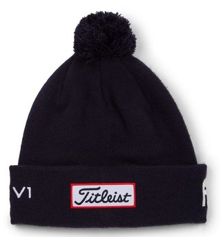 Titleist Tour Pom Pom unisex winter cap, navy/white