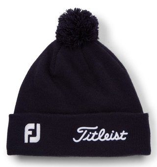 Titleist Tour Pom Pom unisex winter cap, navy/white