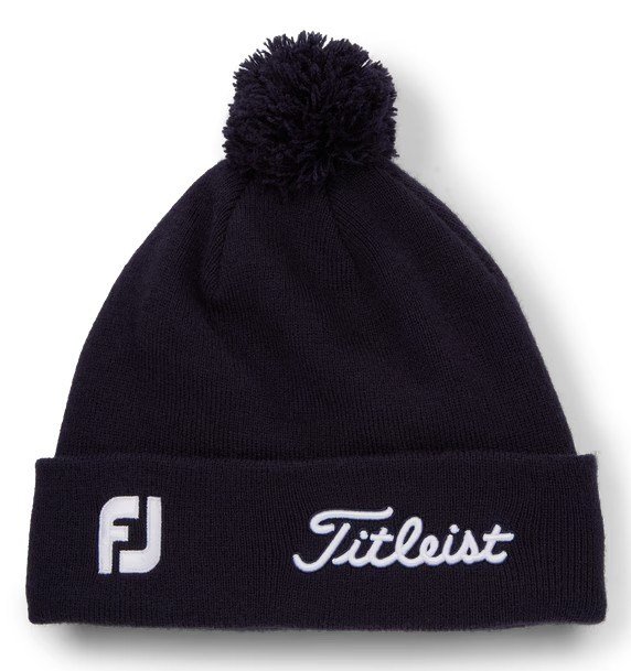 Titleist Tour Pom Pom unisex winter cap, navy/white