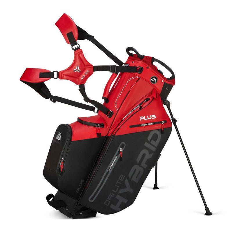 Big Max Dri Lite Hybrid Plus stand bag, red/black