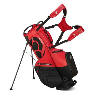Big Max Dri Lite Hybrid Plus stand bag, red/black
