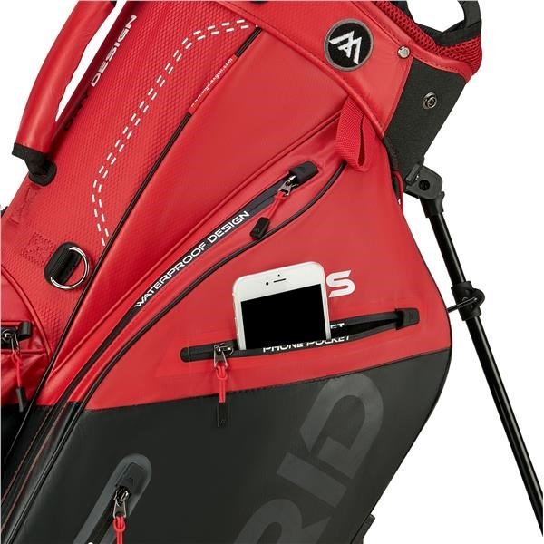 Big Max Dri Lite Hybrid Plus stand bag, red/black
