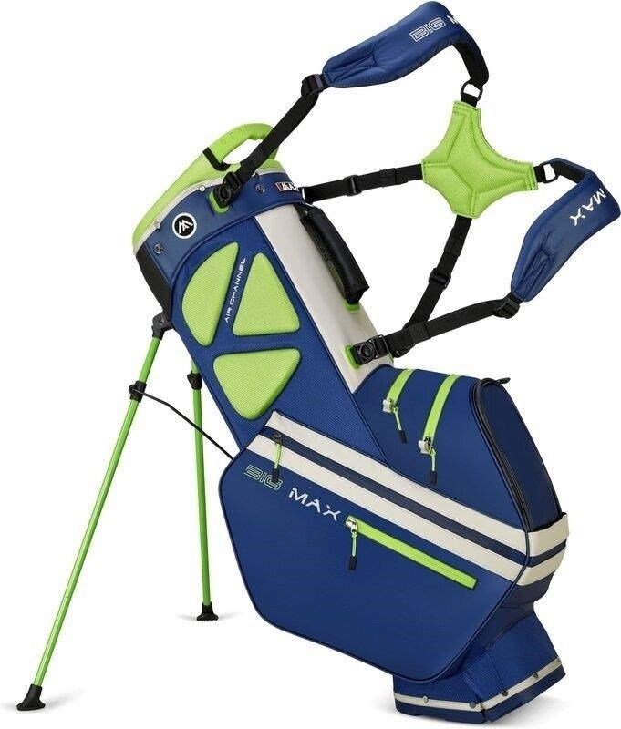 Big Max Dri Lite Hybrid Tour 2 stand bag, navy/lime