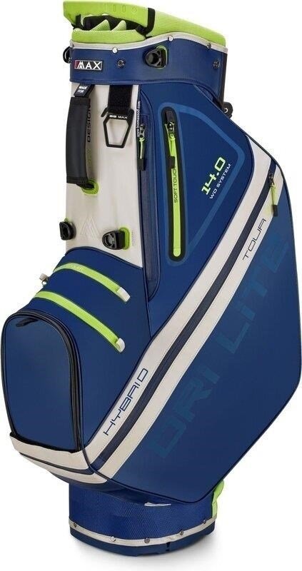 Big Max Dri Lite Hybrid Tour 2 stand bag, navy/lime