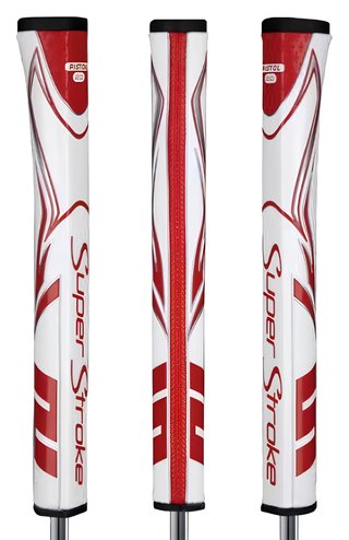 Super Stroke SuperStroke Zenergy Pistol GT 2.0 putter grip, white/red