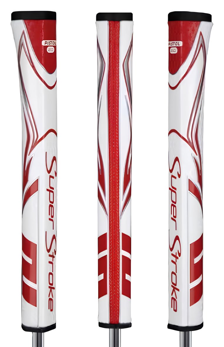 Super Stroke SuperStroke Zenergy Pistol GT 2.0 putter grip, white/red