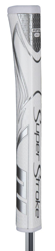 Super Stroke SuperStroke Zenergy Pistol GT 2.0 putter grip, white/silver