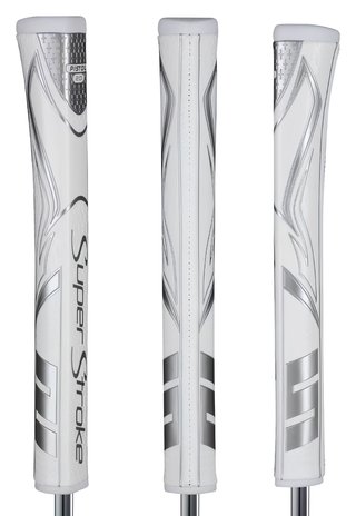 Super Stroke SuperStroke Zenergy Pistol GT 2.0 putter grip, white/silver
