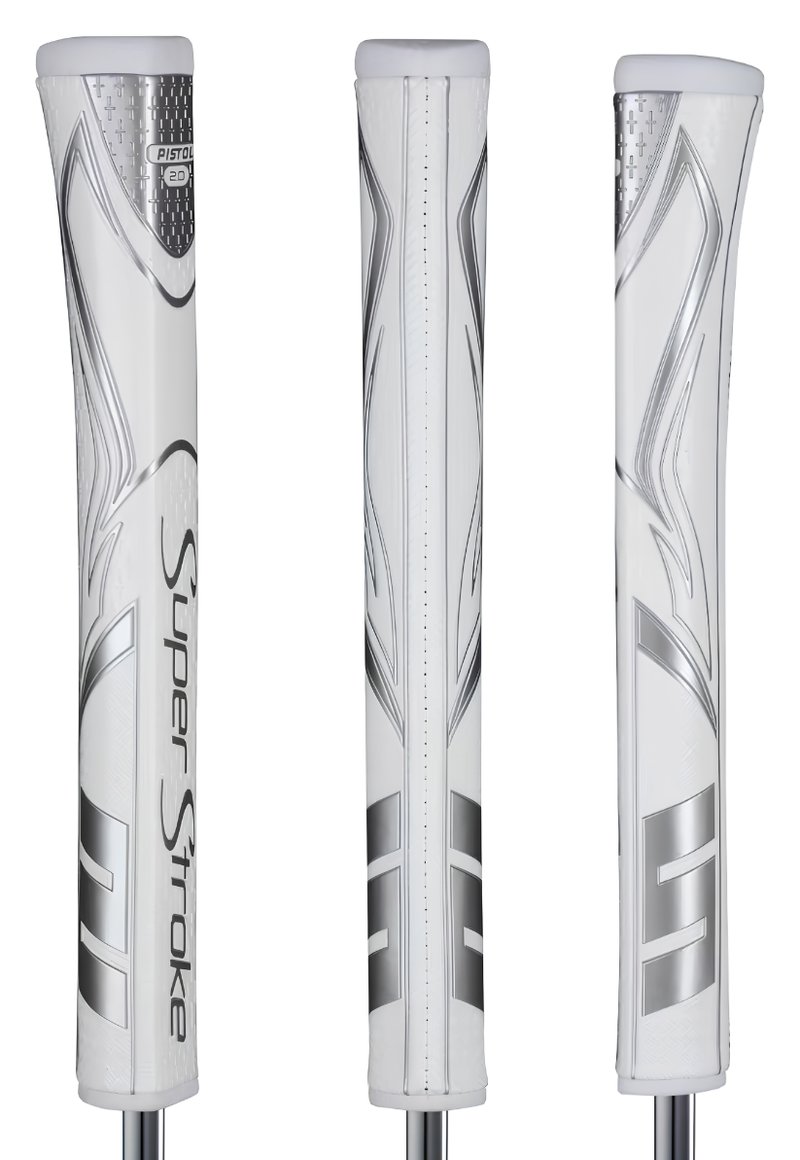 Super Stroke SuperStroke Zenergy Pistol GT 2.0 putter grip, white/silver