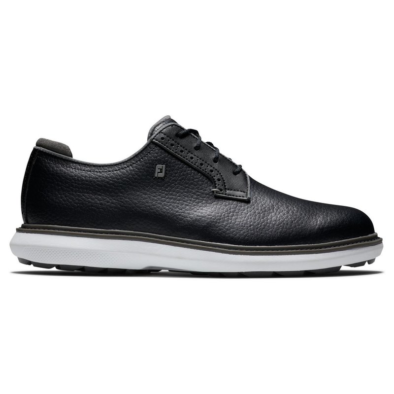 FootJoy Traditions Blucher men's golf shoes, black/grey/white blucher