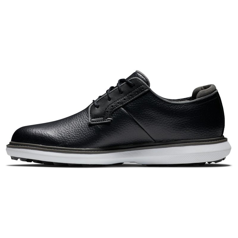 FootJoy Traditions Blucher men's golf shoes, black/grey/white blucher