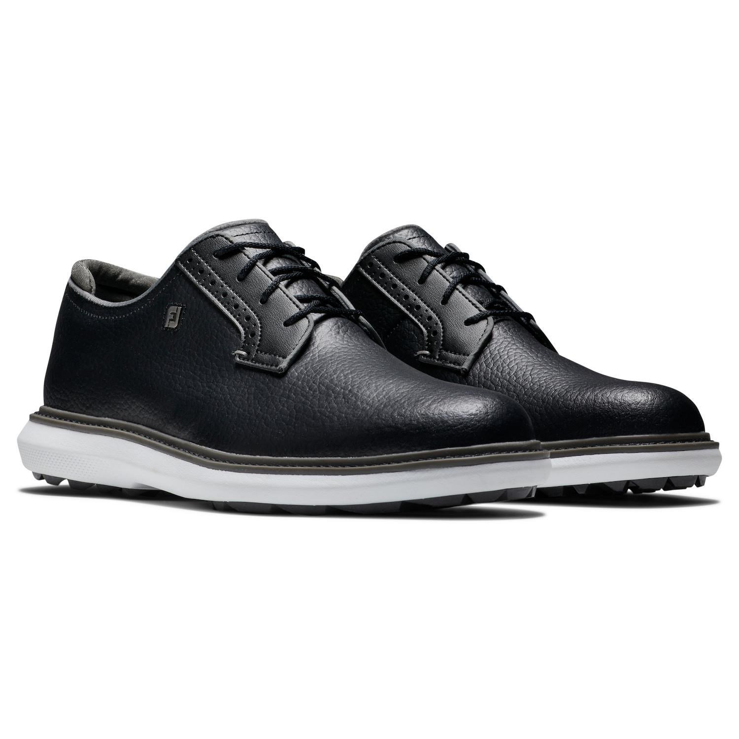 FootJoy Traditions Blucher men's golf shoes, black/grey/white blucher