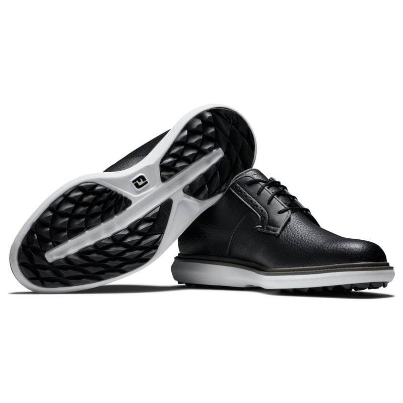 FootJoy Traditions Blucher men's golf shoes, black/grey/white blucher