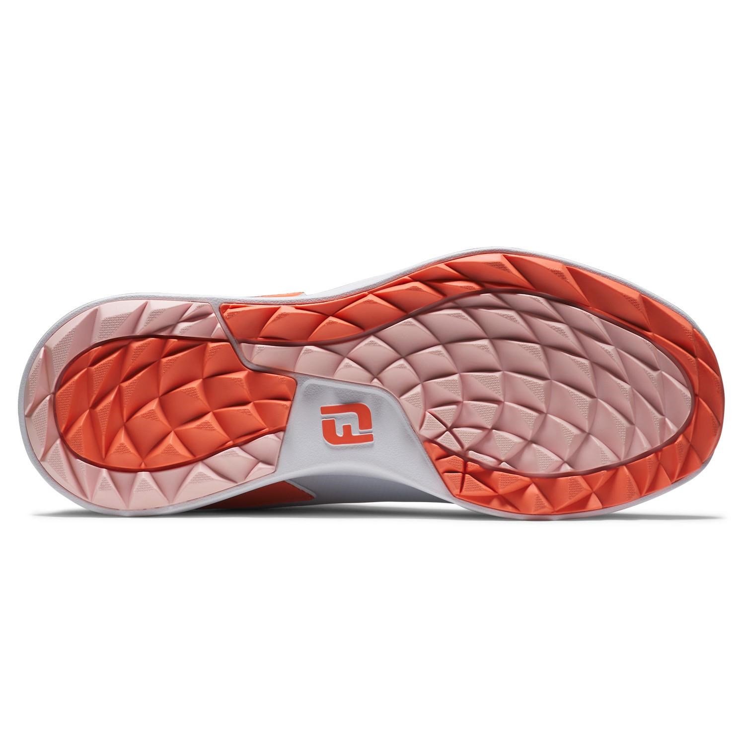 FootJoy Performa ladies golf shoes, white/coral