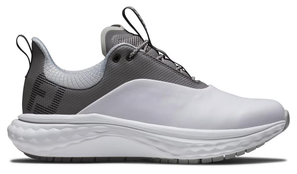 FootJoy Quantum Leather ladies golf shoes, white/charcoal