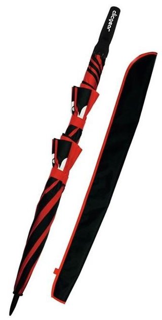 Clicgear Double Canopy golf umbrella 68", black/red