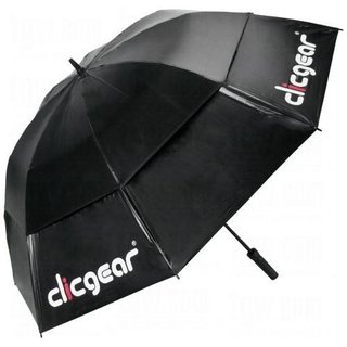 Clicgear Double Canopy 68" Golf Umbrella, black