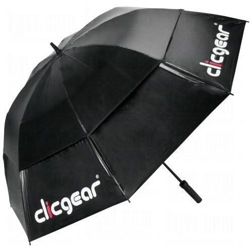Clicgear Double Canopy 68" Golf Umbrella, black