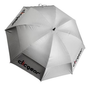 Clicgear Double Canopy golf umbrella 68", silver