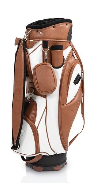 JuCad Style cart bag, brown/white