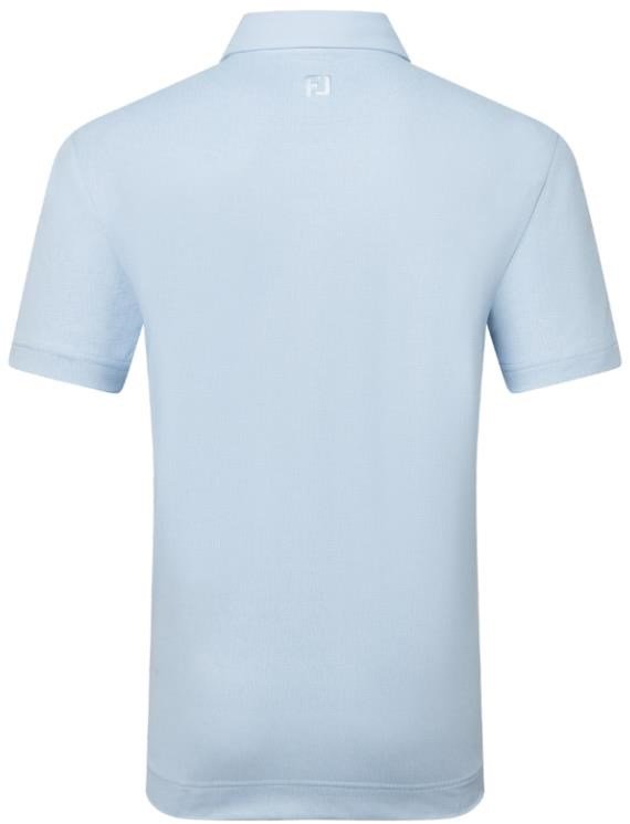 FootJoy Etched Texture Print Lisle men's polo, skyway